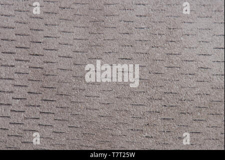 Perforated  gray fluffy fabric texture background flat view Stock Photo