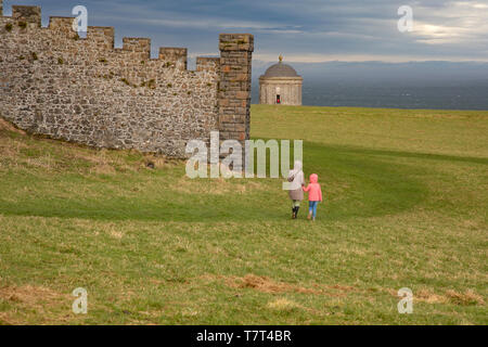 Downhill House at Mussenden Temple in Castlerock, County Londonderry Northern Ireland. Stock Photo