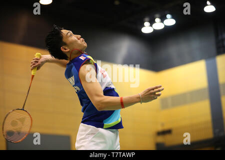 Tokyo, Japan. 8th May, 2019. Kento Momota (JPN) Badminton : Japan national team training session in Tokyo, Japan . Credit: YUTAKA/AFLO SPORT/Alamy Live News Stock Photo