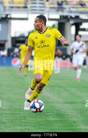 Ohio, USA. 08th May, 2019. Columbus Crew SC forward Robinho (18) in the first half of the match between Los Angeles Galaxy and Columbus Crew SC at MAPFRE Stadium, in Columbus OH. Mandatory Photo Credit: Dorn Byg/Cal Sport Media. Los Angeles Galaxy 0 - Columbus Crew SC 1 Credit: Cal Sport Media/Alamy Live News Stock Photo