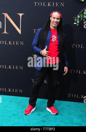 Los Angeles, California, USA 8th May 2019  Actor TJ Storm attends Fox Searchlight Pictures Tolkien Los Angeles Special Screening on May 8, 2019 at Regency Westwood Village Theatre in Los Angeles, California, USA. Photo by Barry King/Alamy Live News Stock Photo
