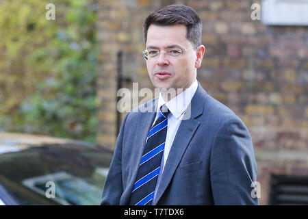 March 26, 2019 - London, UK, United Kingdom - Communities Secretary James Brokenshire seen in Downing Street..On 14 June 2017, a fire broke out in the 24-storey Grenfell Tower block of flats in North Kensington, West London where 72 people died, more than 70 others were injured and 223 people escaped..The UK Government is to fund an estimated Â£200 million to replacement of unsafe Grenfell style cladding on around 170 high-rise private residential buildings after private building owners failed to take action. Communities Secretary James Brokenshire said inaction from building owners had compel