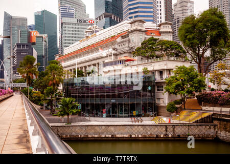 The Fullerton Hotel, Singapore, South East Asia Stock Photo