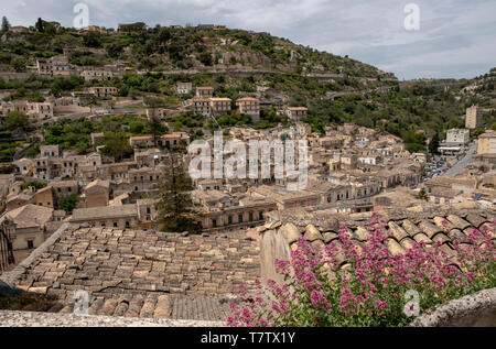 Modica town centre, southern Sicily Stock Photo