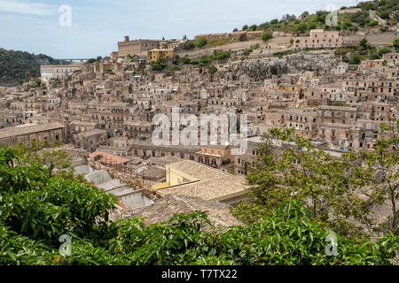 Modica town centre, southern Sicily Stock Photo