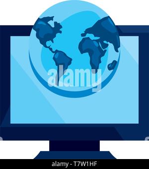 padlock world key cybersecurity data protection vector illustration ...