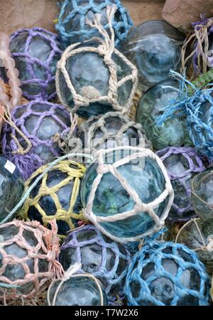 Japanese glass balls fishing floats Stock Photo - Alamy