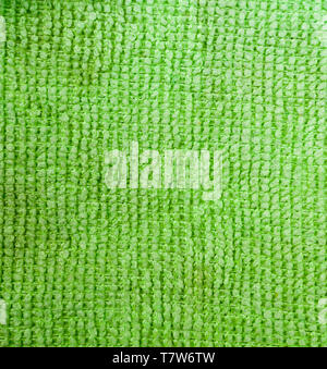 green fabric towel background. texture, domestic Stock Photo