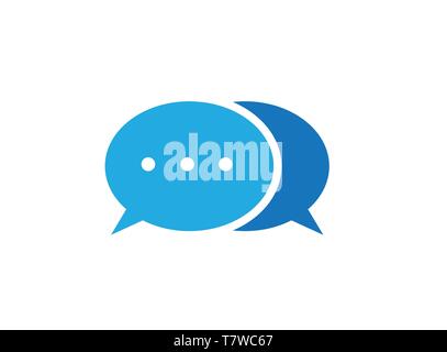 Chat icon communication symbol and customer service for logo design vector Stock Vector