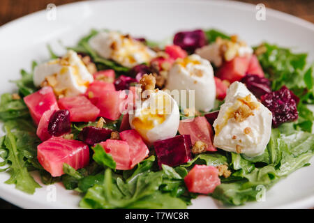 ROASTED BEET SALAD Stock Photo