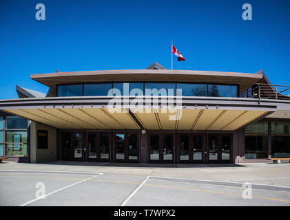 The entrance at Festival Theatre in Stratford, Ontario, Canada. South Lobby. Stock Photo