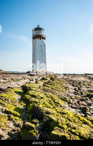 Southerness lighthouse is located at the village of Southerness in South West Scotland. It is at present the second oldest lighthouse in Scotland. The Stock Photo