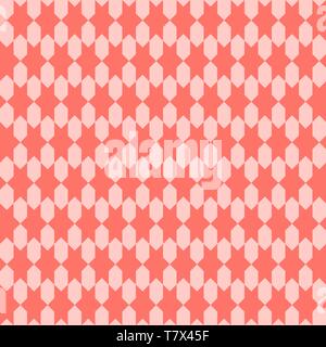 Seamless geometric pink banner. Vector illustration. Trendy pink color background Stock Vector