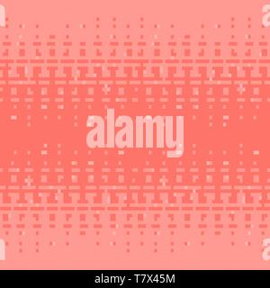 Abstract square pixel art background. Mosaic background. Vector illustration. Trendy pink color background Stock Vector