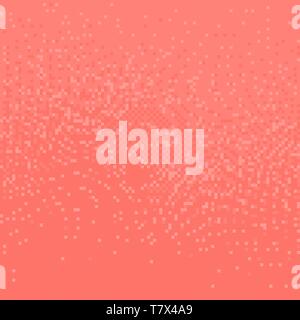 Abstract square pixel art background. Mosaic background. Vector illustration. Trendy pink color background Stock Vector