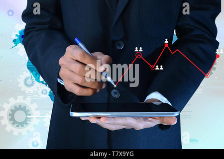 Online trading concept Stock Photo