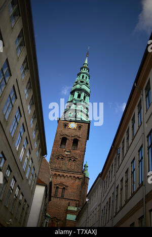 St Nicolas church Nikolaj Plads in the city centre of Copenhagen Stock Photo
