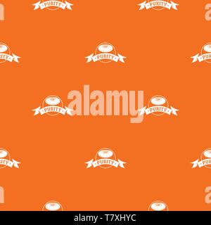 Soap purity pattern vector orange Stock Vector