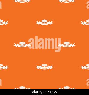 Hygiene wound pattern vector orange Stock Vector
