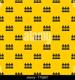 Printer ink bottles pattern vector Stock Vector