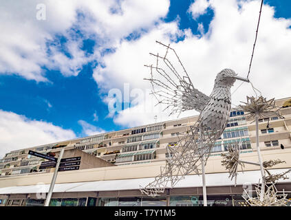 The Brunswick Centre, Camden, London, UK. Pioneering low-rise, high-density, inner-city neighbourhood, designed by Patrick Hodgkinson Stock Photo