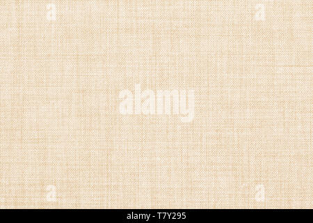 Beige colored seamless linen texture or fabric background Stock Photo