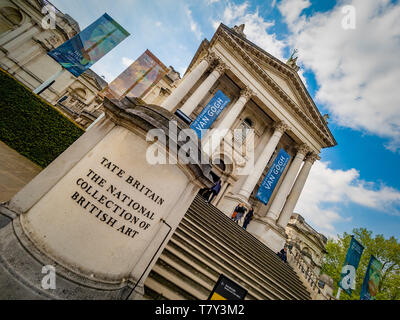 Tate Britain art gallery, Millbank, City of Westminster, London, UK. Stock Photo