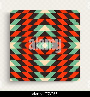 Abstract mosaic pattern. Geometric background. Vector Illustration for design. Stock Vector