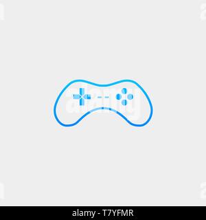 gamepad controller logo template vector illustration icon element - vector Stock Vector