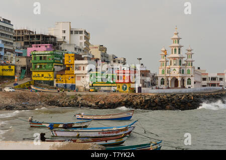 Seaside view from Kanyakumari, Tamil Nadu, India Stock Photo