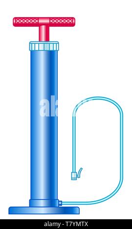 Illustration of the hand pump tool Stock Vector