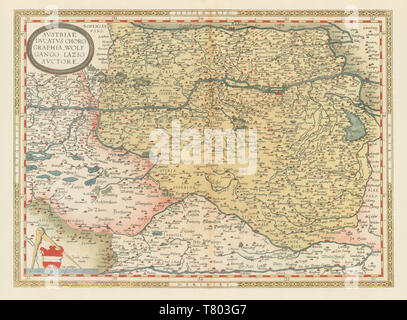 Theatrum Orbis Terrarum, Austria, 1570 Stock Photo