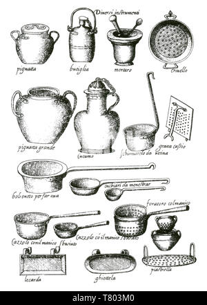 opera-of-bartolomeo-scappi-utensils-stock-photo-alamy