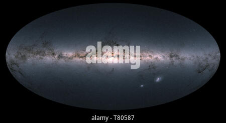 Milky Way Galaxy, Gaia Mission View Stock Photo