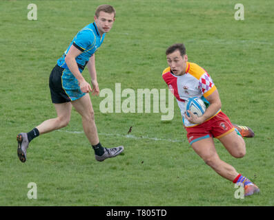 Bury St Edmunds Rugby Club 7s 2019 - Ramblin Jesters vs Stunts7 Stock Photo