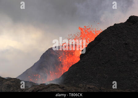 Kilauea Eruption 2018 Stock Photo