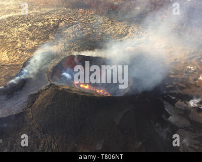 Kilauea Eruption 2018 Stock Photo