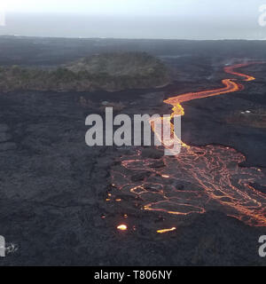 Kilauea Eruption 2018 Stock Photo