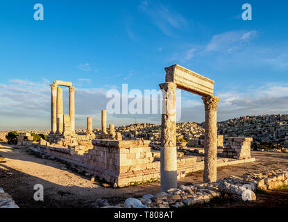 Temple of Hercules ruins, Amman Citadel, Amman Governorate, Jordan, Middle East Stock Photo