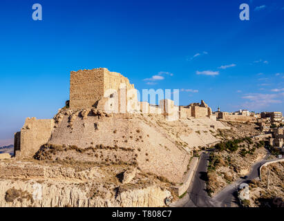 Kerak Castle, Al-Karak, Karak Governorate, Jordan, Middle East Stock Photo