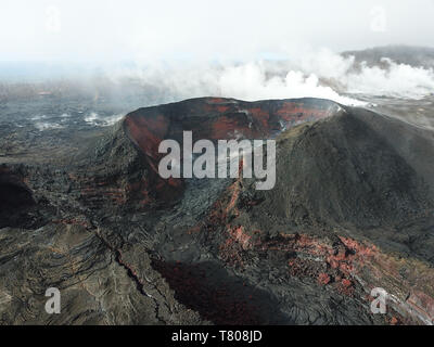 Kilauea Eruption, 2018 Stock Photo