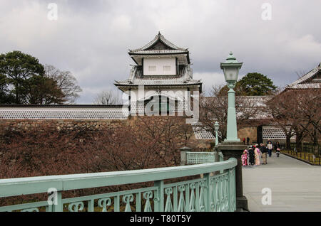 KANAZAWA, JAPAN- MARCH 28, 2019:Kanazawa Castle in Kanazawa, Ishikawa Prefecture, Japan Stock Photo