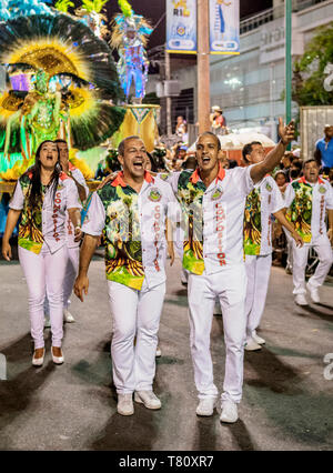 Carnival Parade in Rio de Janeiro, Brazil, South America Stock Photo