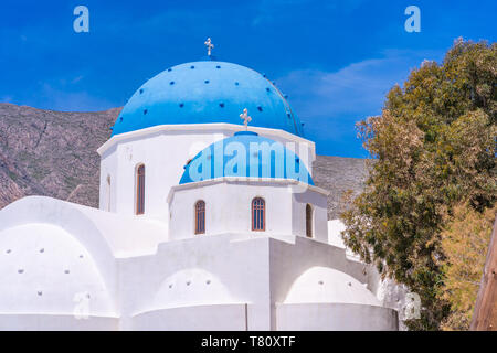 Church of Holy Cross in Perissa on Santorini island, Greece Stock Photo