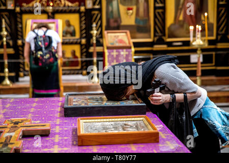 Alexander Nevsky Russian Orthodox church, Jerusalem, Israel, Middle East Stock Photo