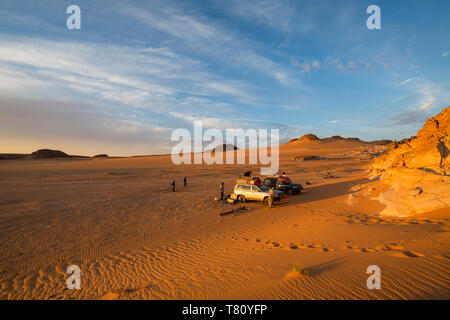 Expedition jeep in Northern Chad, Africa Stock Photo