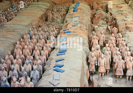 Lintong site, Army of Terracotta Warriors, UNESCO World Heritage Site, Xian, Shaanxi Province, China, Asia Stock Photo
