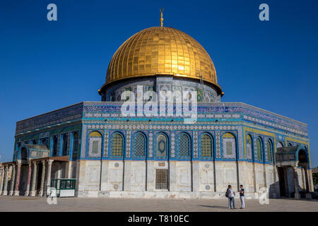 Dome of the Rock, UNESCO World Heritage Site, East Jerusalem, Israel, Middle East Stock Photo