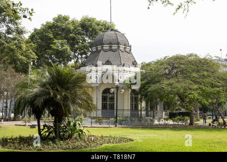 View of classic bizantine built in Exposition park, Lima, Peru. Stock Photo