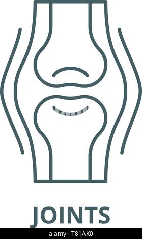 line body bone joints logo design vector graphic symbol icon ...